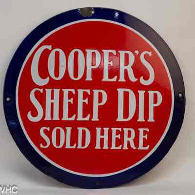 Enamel sign
