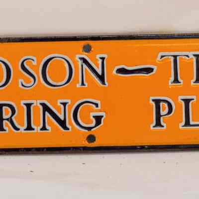 Enamel Sign