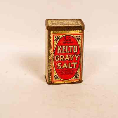 Tin of 'Kalto Gravy Salt', 8 ounces