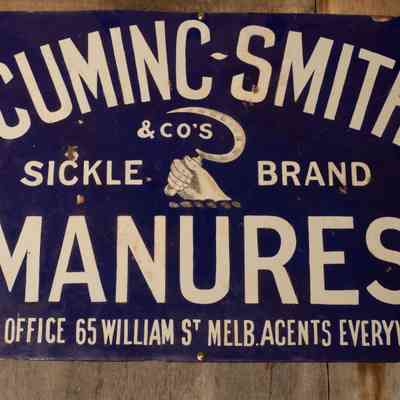 Cumming smith Manures sign