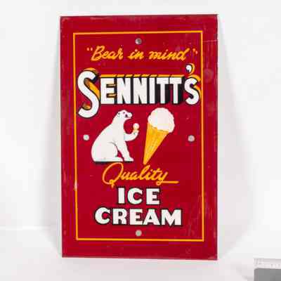 Sennets ice cream sign