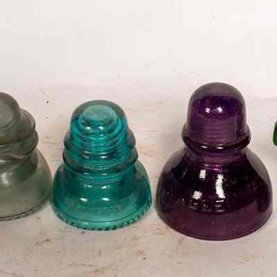 Glass Insulators x 4