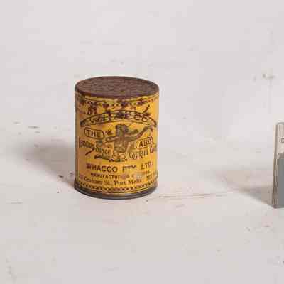 War time Whacko mustard tin