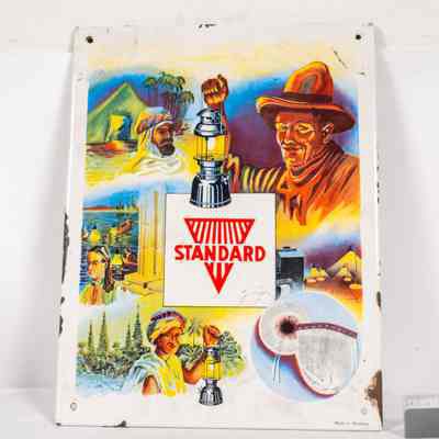 Enamel sign