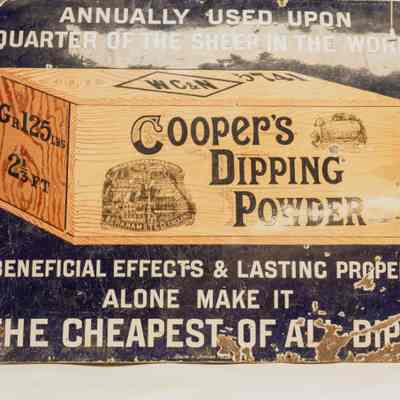 Enamel sign