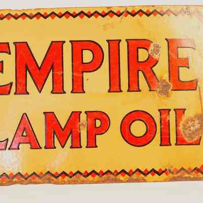 Enamel sign