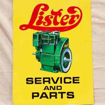 Tin printed sign