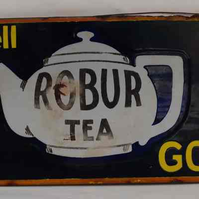 Enamel sign