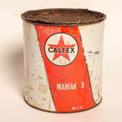 Tin of Caltex Grease