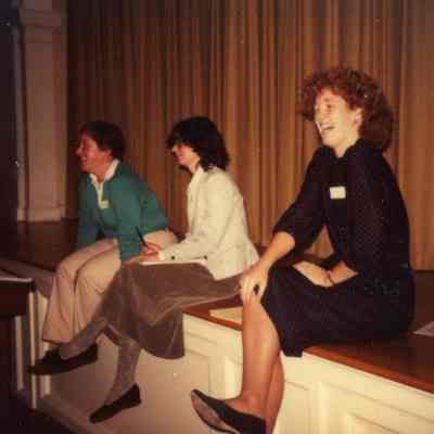 Photograph of Jeanine Kleimo, Valerie Lopes, and Mary Shea