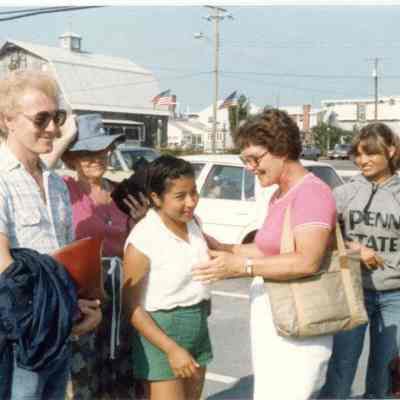 Photograph of Jerry Foote, Rosario Daza, Ann Coates, and unidentified people