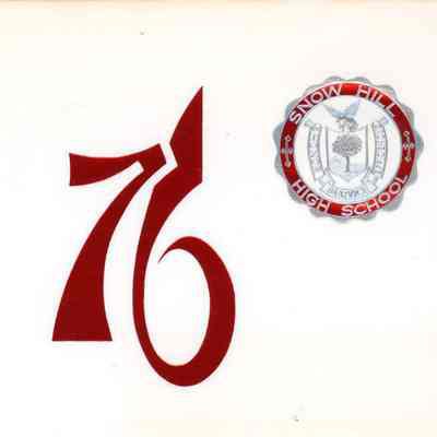 Program, Snow Hill High School Graduation, Nancy Mason, Jun 1976