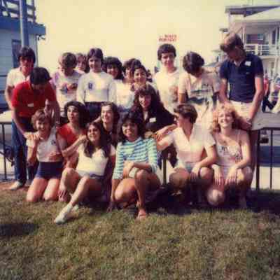 Photograph of AFS students including Azy Durrer and Lilia Palamo