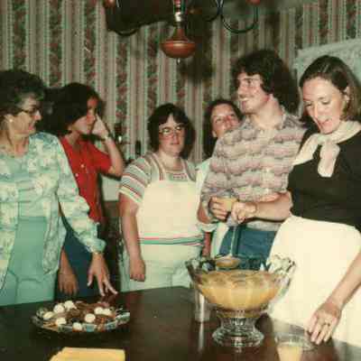 Photograph of Paul Coombes and others, 1977