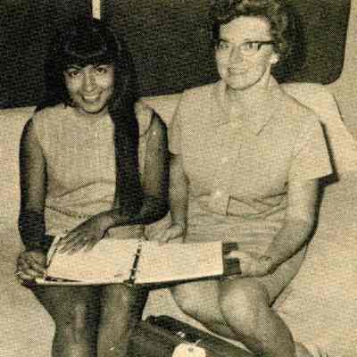 Newspaper clipping, photograph of Norma Martinez and Mrs. Ralph Mason Jr., 1970
