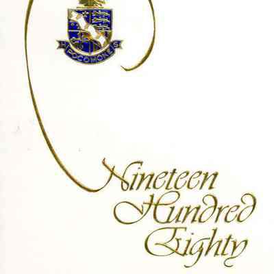Invitation, Pocomoke High School commencement, Poul Eigil Soreson, 1980