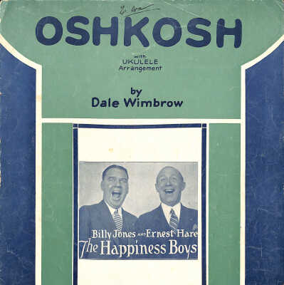 Sheet Music, Oshkosh, 1928