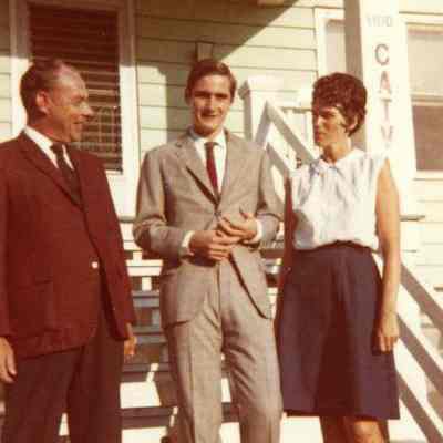 Photograph of Raul Tettamanti, Loretta Shockley, and Louis Shockley