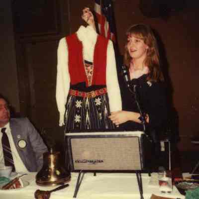 Photograph of unknown people at AFS event