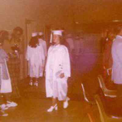 Photograph of Angela Sordano at Snow Hill graduation, Jun 1973