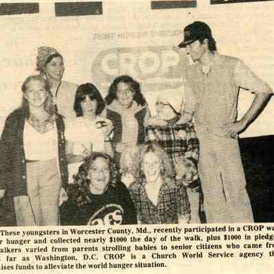 Newspaper clipping, CROP walk