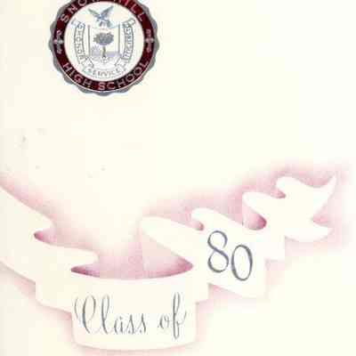Invitation, Snow Hill High School commencement, Sonia Ravelo, 1980