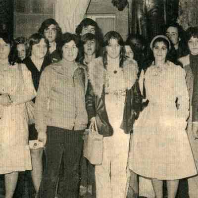 Newspaper clipping, exchange program between SHHS and Edison High School, Apr. 15, 1976 (2 copies)