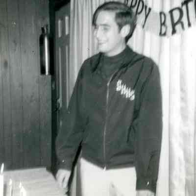 Photograph at birthday party, possibly Raul Tettamanti, Apr 1969