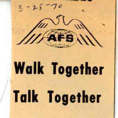 Newspaper clipping, “Walk Together Talk Together,” Mar. 25, 1970