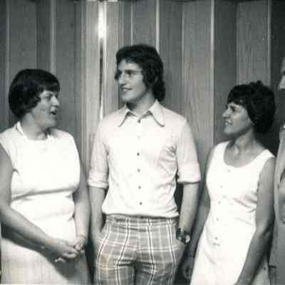 Photograph of Paul Coombs and others