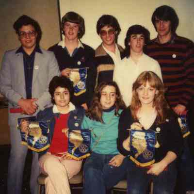 Photograph of unknown people at AFS event