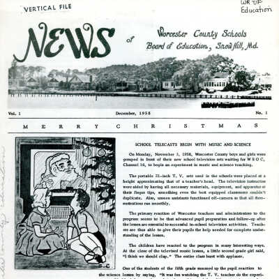 Newsletter, WCPS, December 1958