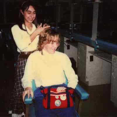 Photograph of Rita Barchetti and Leslie Murray, Jan 1984