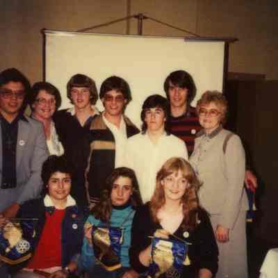 Photograph of unknown people at AFS event