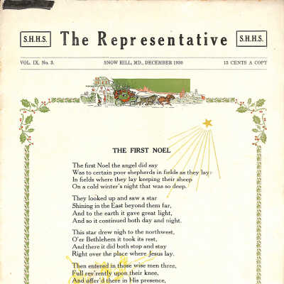 The Representative, Snow Hill High School, December 1930