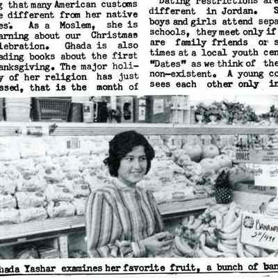 Newsletter clipping, The Eagle, “Jordanian exchange visits shore,” Oct 1975