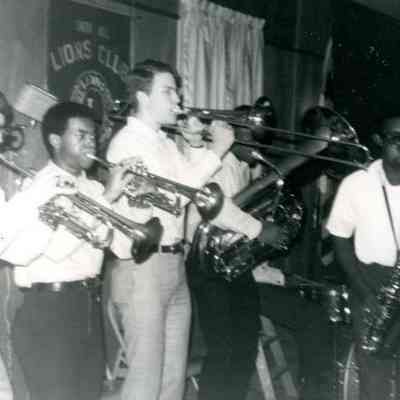Photograph of band, Apr 1969