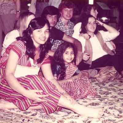 Photograph of AFS students including Carolina Cayuela