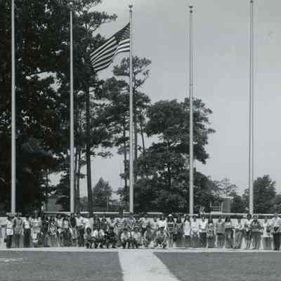Photograph of AFS students at Wallops Station, July 1970
