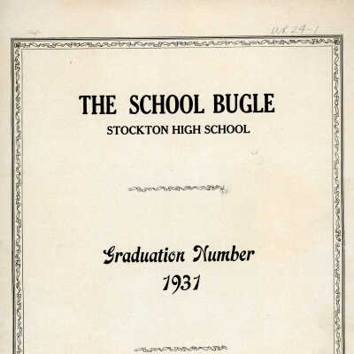 The School Bugle, Stockton High School, 1931