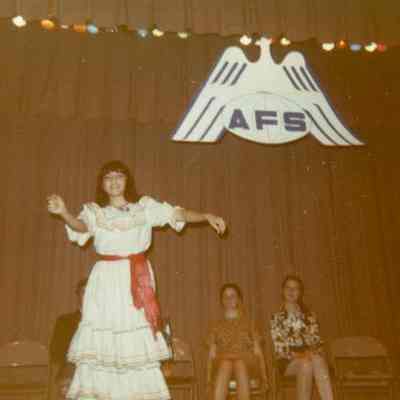 Photograph of Norma Martinez at Cambridge High School, Nov 1970