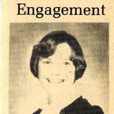 Newspaper clipping, Engagement of Catherine Shields Early, Feb. 1978