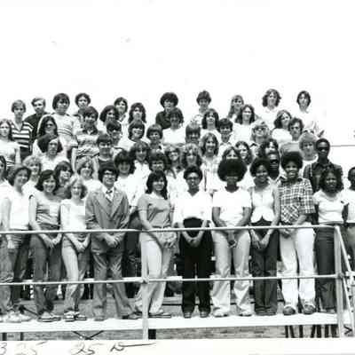 Photograph of AFS students including Carolina Cayuela