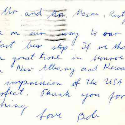 Correspondence from Bob to Mr. and Mrs. Ralph Mason Jr., Jul 1974