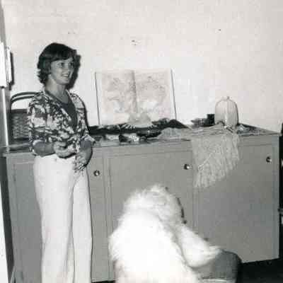 Photograph of Cathy Early at AFS Family Night, Sep 1976