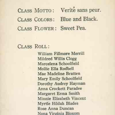 Commencement Invitation, Pocomoke High School, 1915