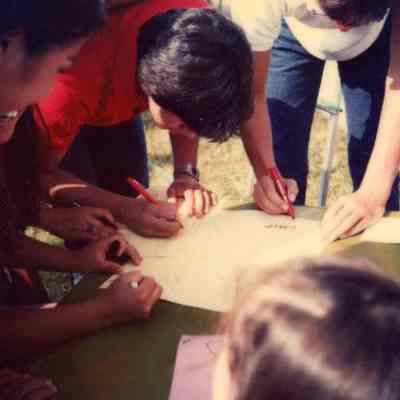 Photograph of AFS students