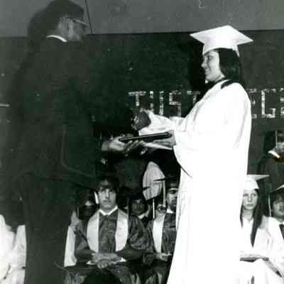 Photograph of Carolina Cayuela at graduation
