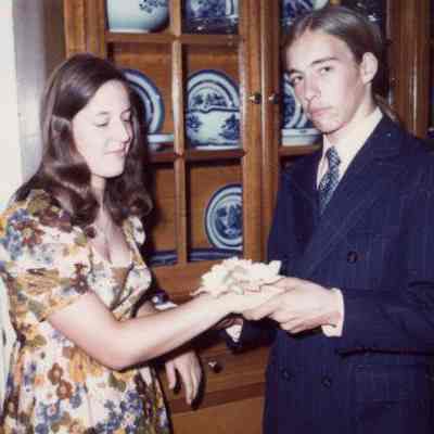 Photograph of Christa Mader and Dave, Oct 1973
