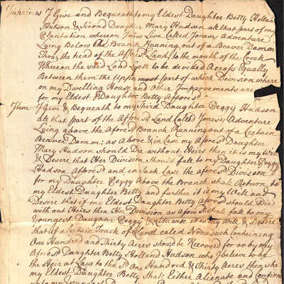 Indenture, 1741